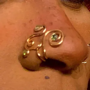 Gaia// NoseCuff Non-Piercing Nose Clip Jewelry Silver & Gold Coated Tarnish Resistant Nose Ring