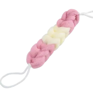 Bath Shower Loofah Exfoliating Sponge Back Body Scrubber Soft Mesh Wash Accessories Skin Care (Pink)