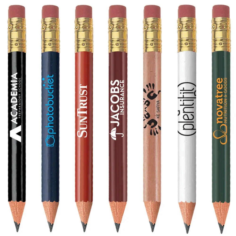 Personalized Golf Round Pencil with Eraser Imprinted
