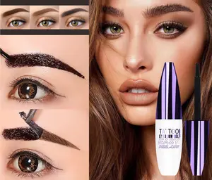 3pcs Set of Semi-Permanent Peel-Off Eyebrow Tint, Waterproof, Long-Lasting, Natural Finish, Smudge-Proof, Sweat-Resistant Brow Color Tint