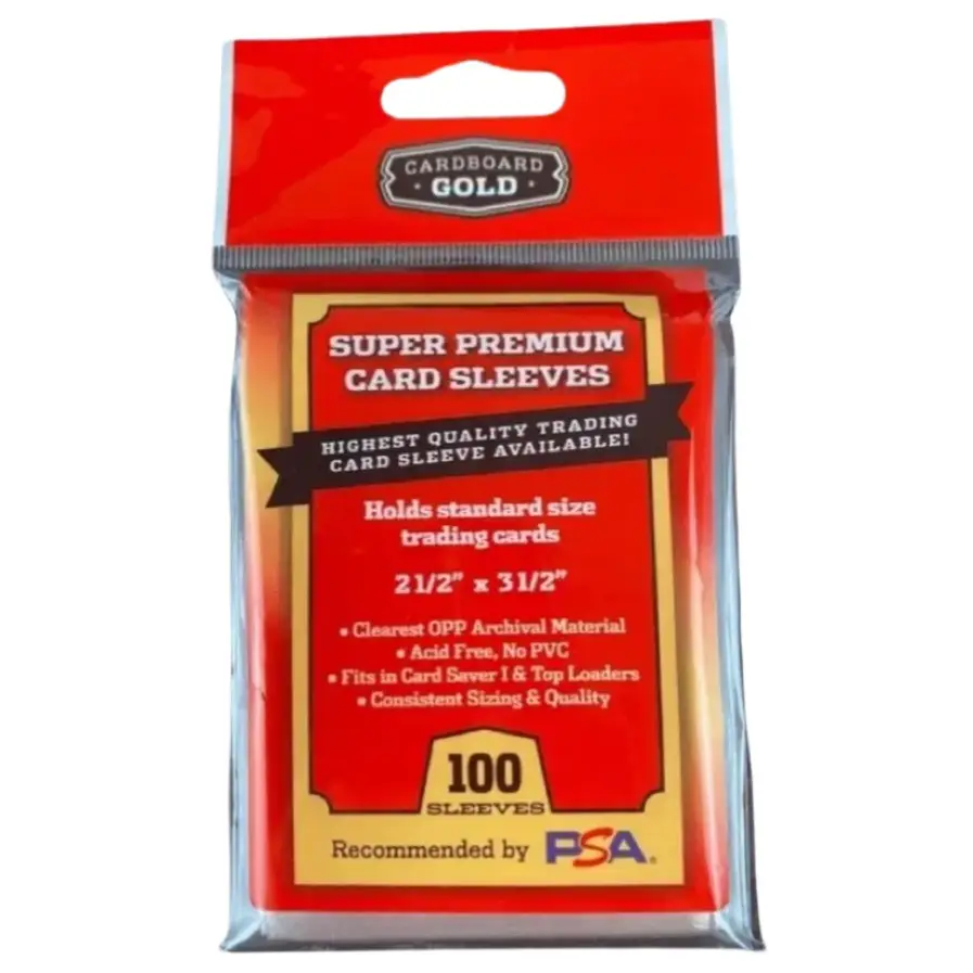 Card Sleeves CardBoard Gold PSA Recommended 3x4 100 count