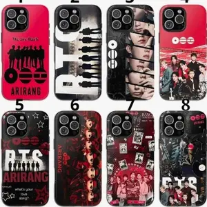 Arirang Album Kpop Phone Case, World Tour 2026 Fan Art Cover for iPhone 11-17, Pro/Max