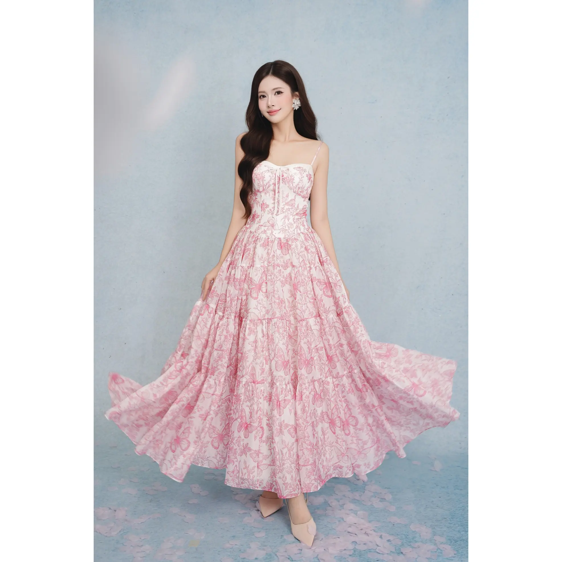 knee length dresses for ladies Rent Elliatt Floral Mackenzie Maxi Dress