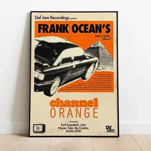 [Sale Up To 50%] Frank Ocean Poster - Channel Orange Poster - Frank Ocean Channel Orange Poster - Wall Decor