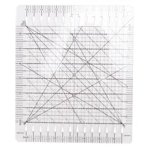 Sewing Ruler Fabric Cutting Ruler Quilting Supplies Tools Sewing Supplies Fabric Cutter Patchwork Template DIY 6 Inch