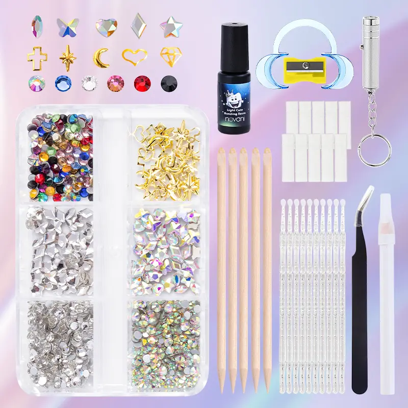 DIY Tooth Gem Kit Teeth Jewelry Starter Kitwith Tools & Sparkling Gems for Easy CraftingFashion Smile Decor Multi-pack for DIYAccessories & Personal Style Polish Dental Kit