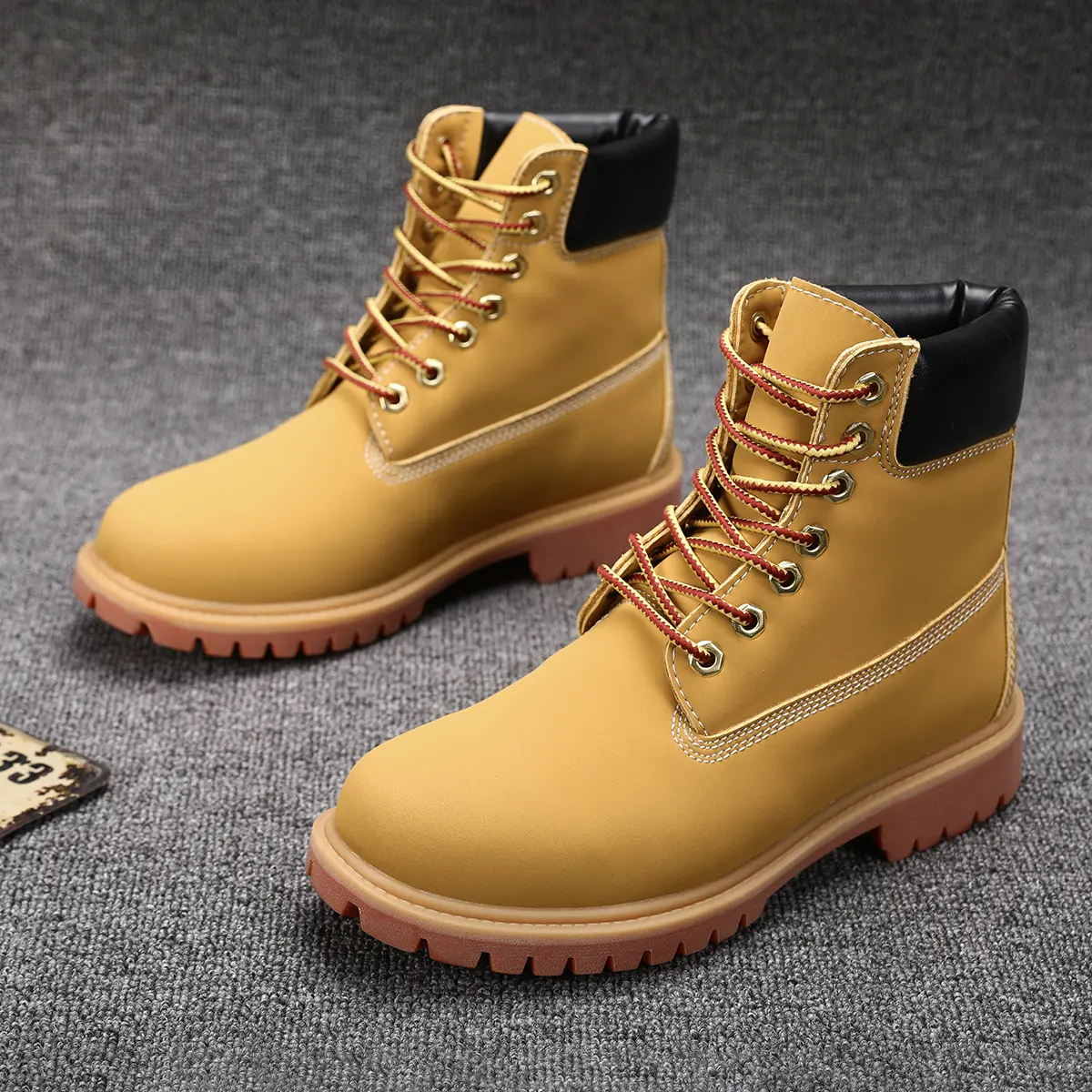 Unisex Hiking Boots - PU Upper, Soft Lining, Comfortable Daily Outdoor Versatile Trendy Shoes