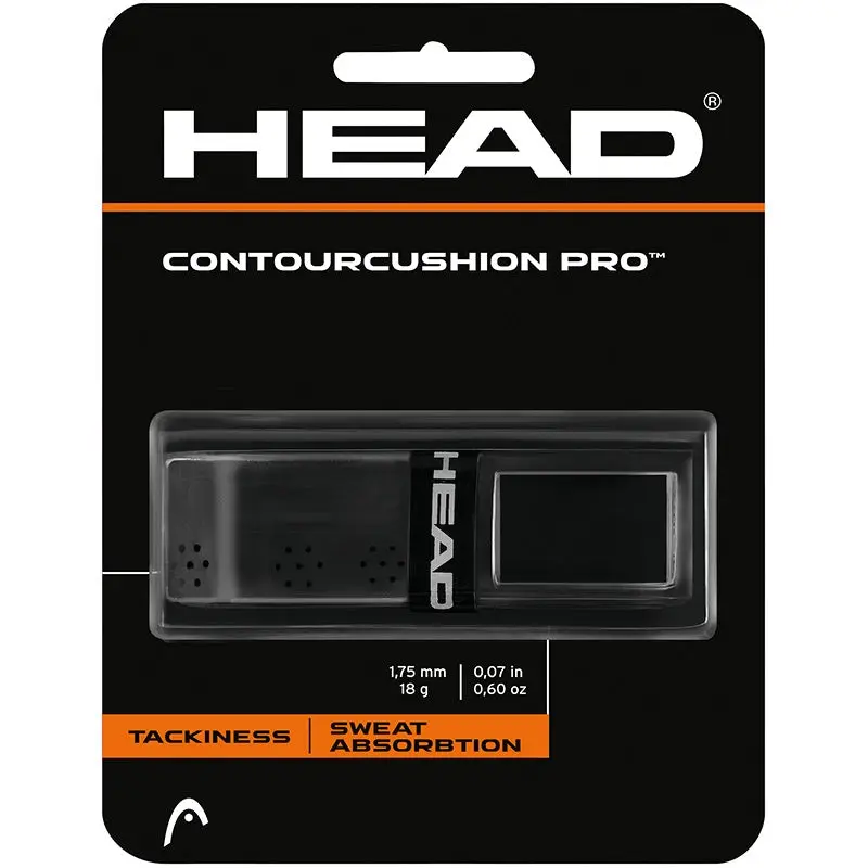 Head Contour Cushion Pro Black Tennis Replacement Grip