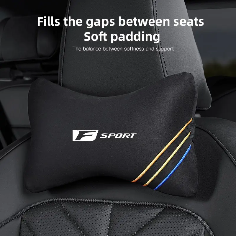 Car Headrest Neck Support Seat Lumbar Cushion Neck Pillow For Lexus LS LC RZ IS350 ES300 GS350 CT200h GX460 LX570 RX500h NX300 UX260 LM300 RC350 GS250 GS450h ES200 IS300 IS500