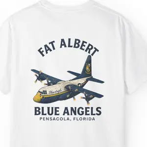 Retro Blue Angels “Fat Albert” Shirt – Pensacola Florida Navy Aviation Vintage Distressed Tee