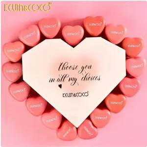 KEVIN&COCO Radiant Heart Set for Cheek & Lip - Choose You in All My Choices Pink Heart Design Makeup Palette