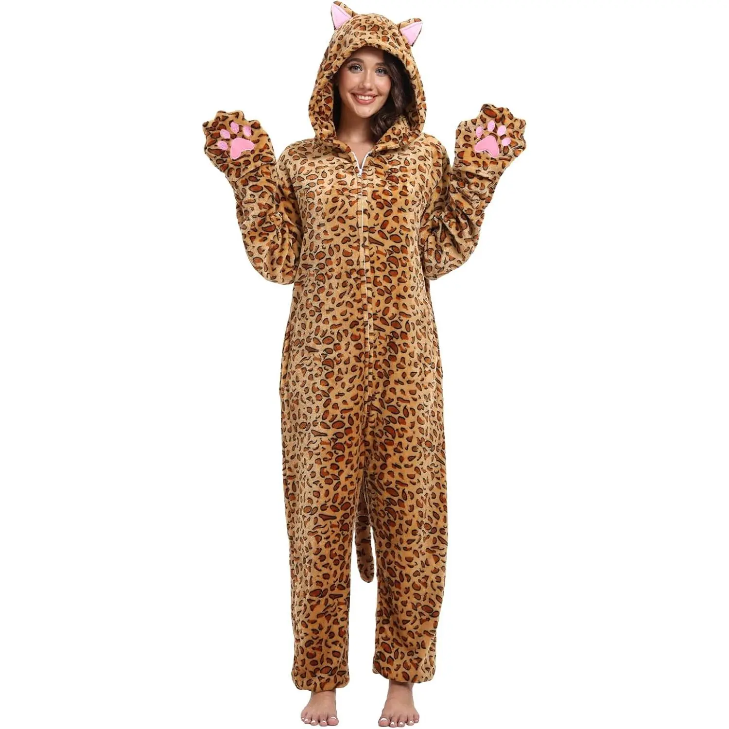 Adult Onesie Pajamas Animal One Piece Costume Halloween Cosplay for Women Men(Gift)