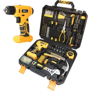 Set, Tool Kit with 8V, Repair Tool for Men, 154 Piece for Home, Car,, Toolbox Case