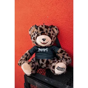 Damien Bear Bag Brown Leopard Print