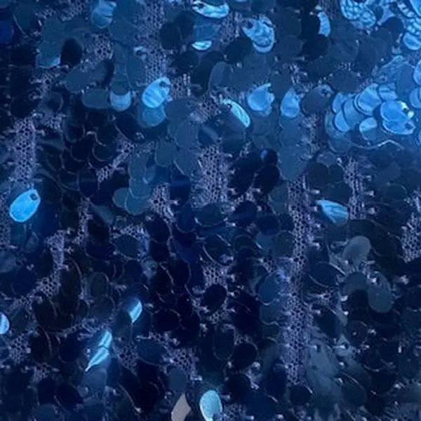 Dangling Sequin Mesh Fabric, 34-Year Elite Master Quality, Spandex Palace - 36x52" Mini Oval Holographic Material for Formal Wear, Event Decor, 36" X 52" Per Yard
