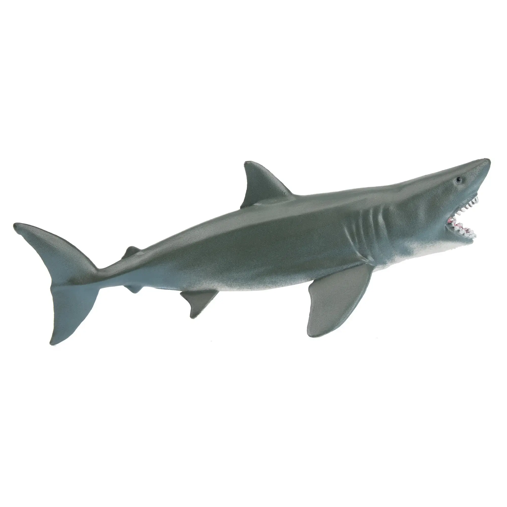 Toymany Hand-Painted Open-Mouthed Great White Shark Figurine – Realistic Marine Animal Model, Perfect for Early Education, Montessori Sensory Play, Cake & Party Decorations, Desk & Home Décor, Thoughtful Gifts, and Collectible Figurine