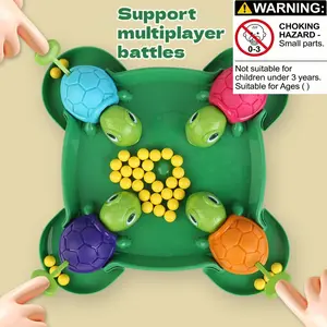 Hungry Turtle Bean Eating Toy, Interactive Family Party Game for Kids Aged 2-4 Years Old, Family Board Game, Educational Desktop Game