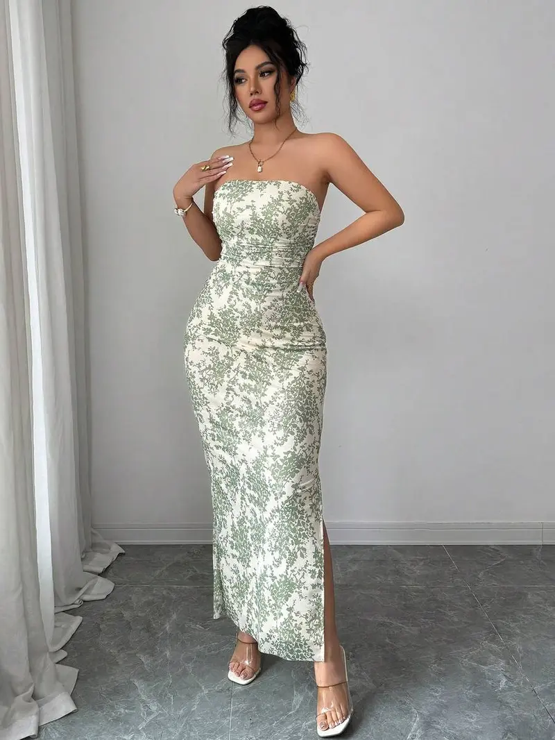 PLT slinky green tie dye dress - TikTok Shop