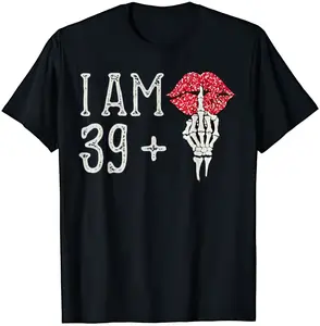 Middle Finger Skull 40th Birthday T-shirt , Sweatshit, Hoodie - Funny Gift - All Sizes & Colors
