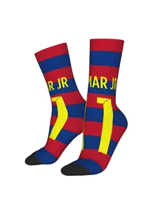 1 Pair Football Lover Neymar Barcelona 2015 Harajuku Seamless Crew Sock