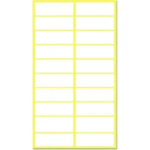 500 Pack, 1.5" x 0.5" - File Folder Labels Stickers, Matte White