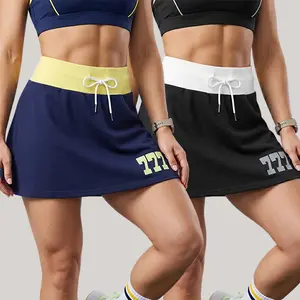 Women's 2-Pack Mini Black Skirts, Elegant Slim-Fit, Drawstring Elastic Waist, Smooth Fabric, Spring-Summer Fashion, Outdoor Wear, Mini Black Skirt
