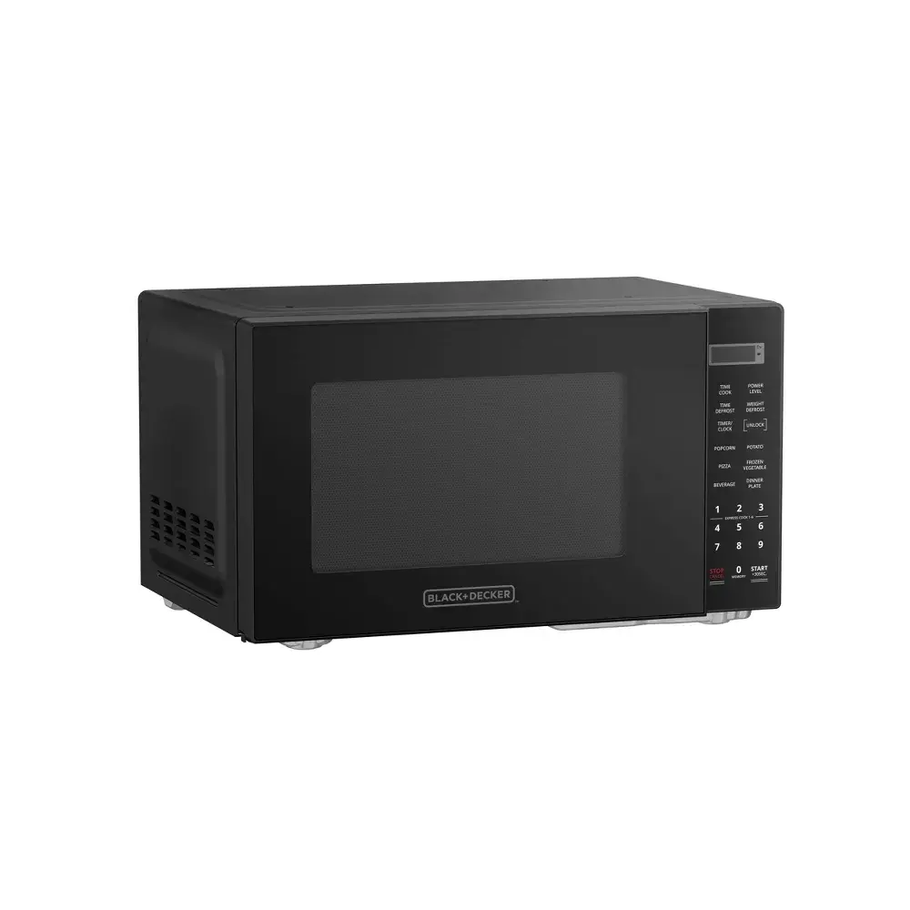 BLACK+DECKER Countertop Microwave Oven, 0.9 cu ft, Black Kitchen Appliances, Compact Microwave Ovens for Home Use
