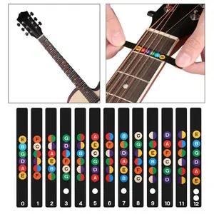 1PC Guitar Scale Stickers Electric Guitar Bass Self-Teaching Fingerboard Stickers Music Theory Tutorials Guitar Accessories