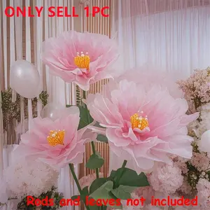 Artificial Peony Flower, 1 Count Romantic Faux Flower, Lifelike Artificial Flower, Decorative Flower for Home Party Wedding Anniversary Festival, Home Decor Supplies, Fruit, Artificial Plants