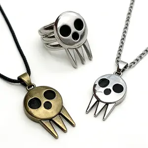 Soul Eater alloy ring and necklace simple style men's jewelry women's jewelry
