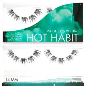 Hot Habit Lashes - Weightless Volume, Salon-Quality, Easy At-Home Glam with Korean Tools, Medium Volume Style for Everyday Use - Eyelashes