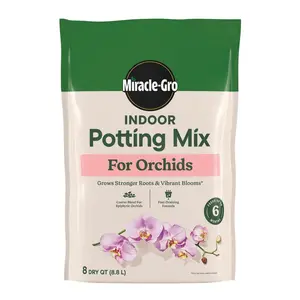 Indoor Potting Mix for Orchids 8 qt. Soil For Indoor Container Plants, Coarse Blend for Epiphytic Orchids