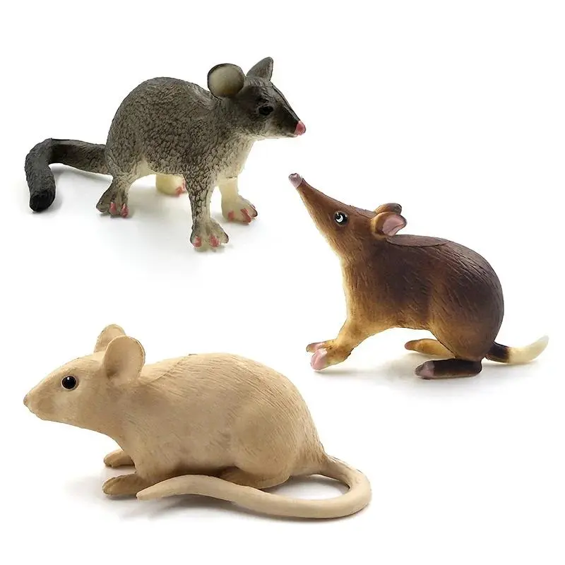 New Rodent Mouse Rat Figurine Simulation Animal Model Bonsai DIY Home Decor Miniature Fairy Garden Decoration Accessories Modern