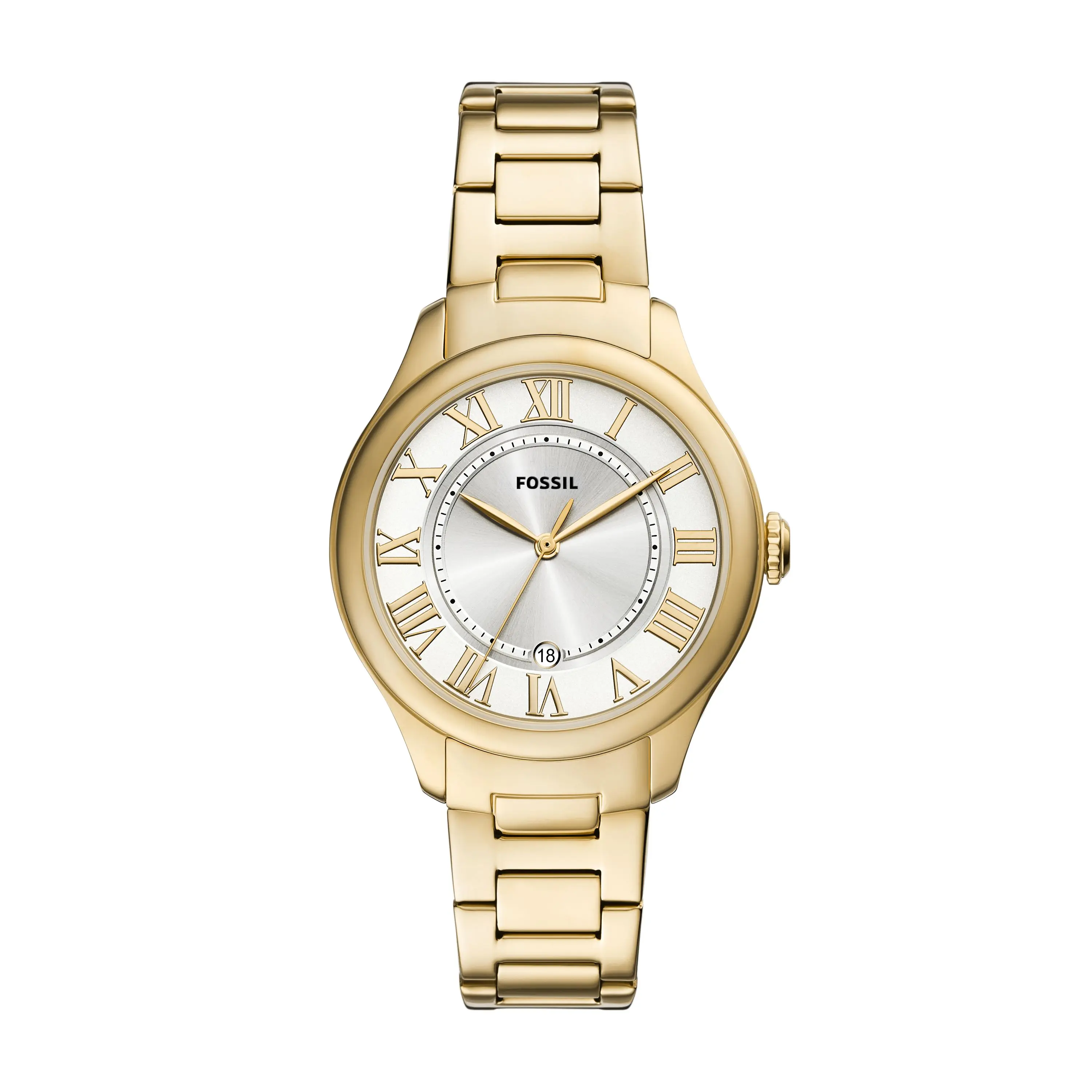 Fossil Women's Gilmore 38mm Three-Hand Date, Gold-Tone Stainless Steel Watch