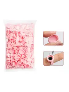 Pink Ring Pigment Cups 100pcs