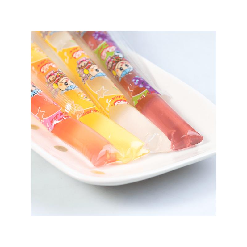 JinJin - Jelly Strip Assorted Flavors Sweet 400g / 14.10oz per Pack Low Calories 0 Fat Snack for Holiday Sharing Package Dessert Juicy Fun Fruit