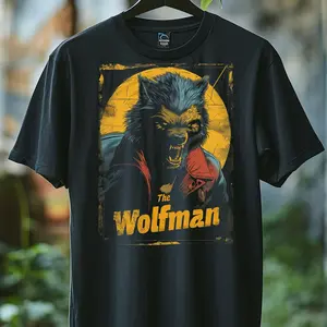 The Wolfman Retro T-Shirt – Vintage 1940s Horror Movie Werewolf Design