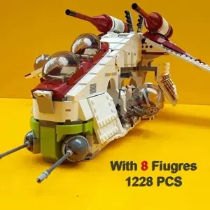 1228 Pieces New Arrival Spaceship DIY Decoration Building Blocks Toy, Collectible Gift for Kids Birthday, Figurines & Miniatures