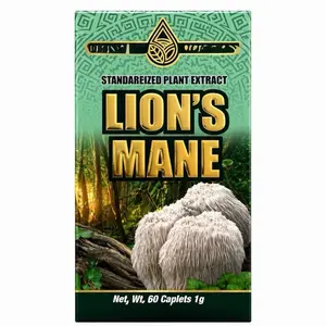 Lion’s Mane Mushroom Supplement – Standardized Plant Extract – Brain & Focus Support – 60 Caplets