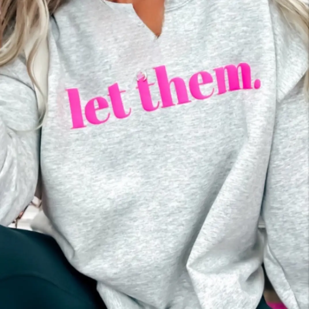Let them sweatshirt vintage Neck