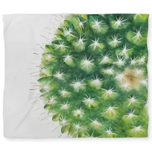 360 stand King Size Duvet Cover - Mini Cactus Print Watercolor Design, Breathable Microfiber Fabric, Nature-Inspired Botanical Look Bedding Accessory for King Size Beds, Breathable Fabric, Microfiber Face