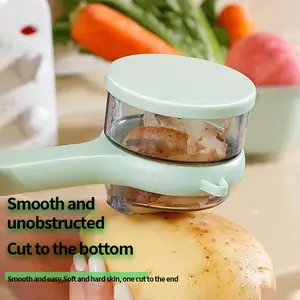 No More Flying Peels! Mess-Free Vegetable Peeler with Built-In Storage Container