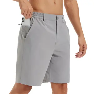 Men's Golf Shorts 9" Work Dress Shorts Casual Flat Front Hybrid Short Lightweight Quick Dry Water Resistant  with 3 Pockets for Golf Work Hiking Trips & Beach Vacation Outfit#FathersDayGift#SummerFashion
