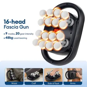 New 16-Head Fascia Gun, Multifunctional Full Body Massager, Neck Shoulder Relaxation, Back Muscle Therapy, Abdominal Pressure Relief,Relax Body Muscles Tool, Relaxation Aid