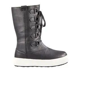 Baffin Womens Yorkville Waterproof Insulated Zippered Winter Casual Boots Mid Calf - Black