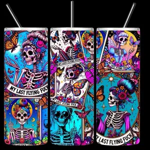 My Last Flying Fucks Stainless Steel Tumbler Bottle Coffee Drink Drinkware Lid Water Bottles Container Stylish tumblr cups Flasks Bottled Portable Washable Reusable