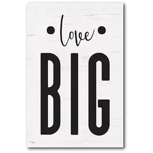 Courtside Market Love Big Canvas Wall Art - 18" x 26"
