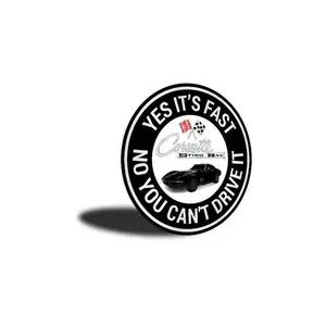 Stingray Corvette Circle Sign, Gift For Corvette, Corvette Lover Gift, Chevy Corvette Gift, Corvette Decor, Corvette Garage Gift, Corvette