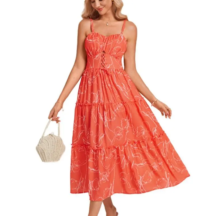 Grace Karin Boho Floral Maxi Dress | Summer Spaghetti Strap Smocked Tiered Long Sundress With Pockets summerwins - TikTok Shop Grace Karin Boho Floral Maxi Dress | Summer Spaghetti Strap Smocked Tiered Long Sundress With Pockets summerwins - TikTok Shop