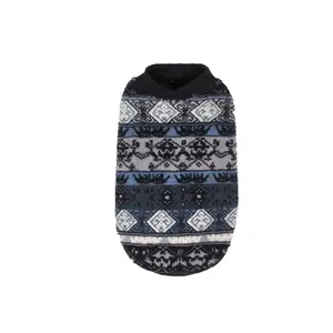Ethnic-style Printed Fleece Pet Clothing Hoodies for Small & Medium-sized Dogs and Cats Cozy Comfortable and Stylish